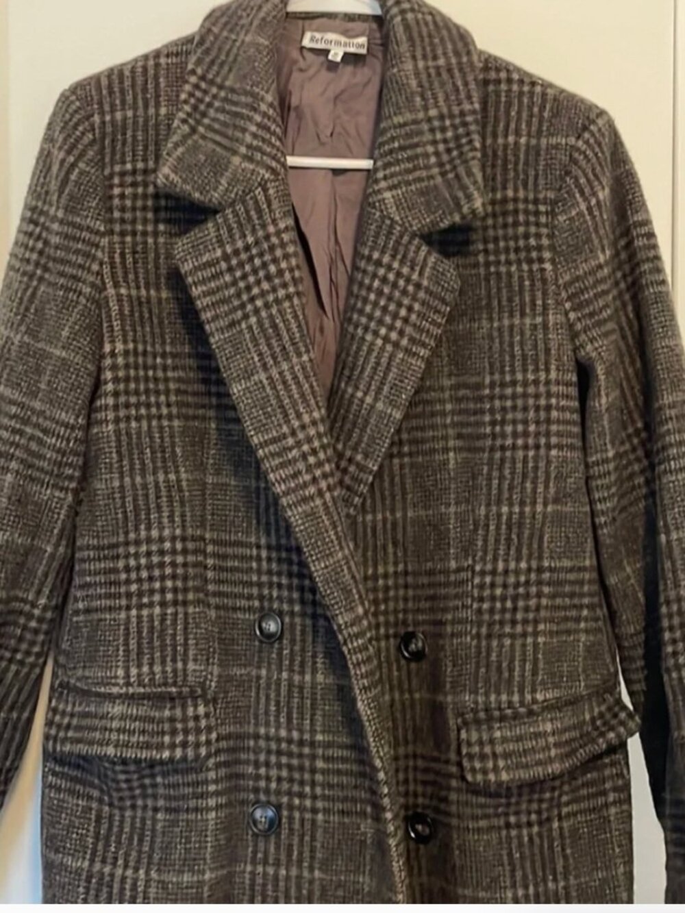 Reformation Wool Baker Coat